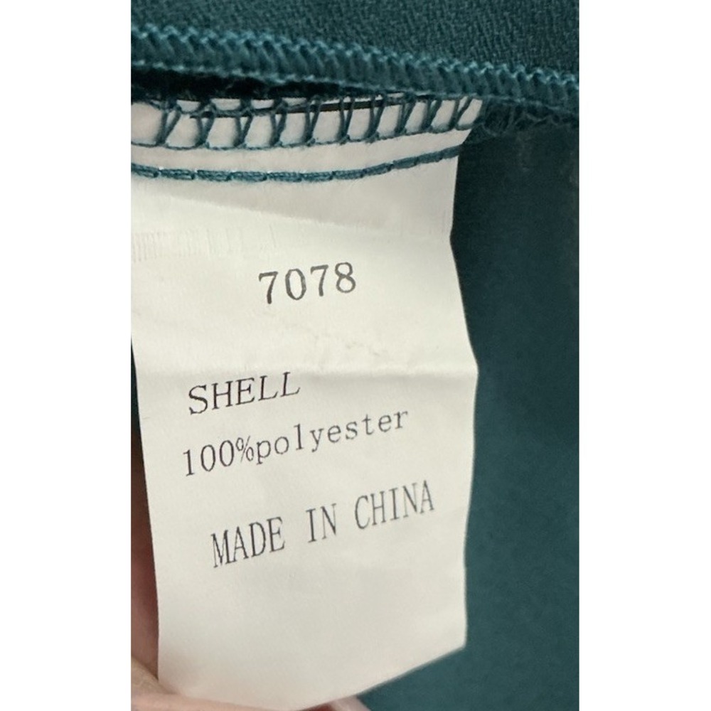 High-Low Ruffle Sleeve Tunic Top - Teal - Picture 5 of 14